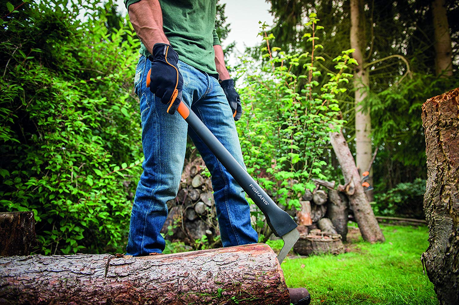 Fiskars 126007 WoodXpert XA22 1003623 Sappie Sharpened Steel Log Grip ...