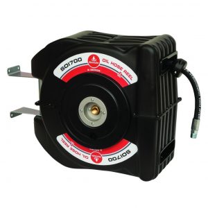 Hazet Self-Winding Drum with Water and Air Hose 15m - Garden Hose Reel