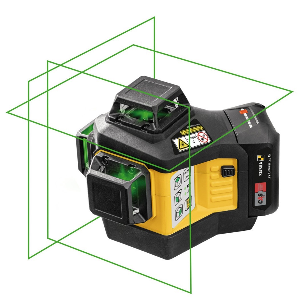 Stabila LAX 600 G 12V CAS by Metabo Lithium-Ion Multi Line Green Beam Laser  Level Kit x 360° Lines 19795 12V, Lasers, Point  Line Lasers  Discount Trader
